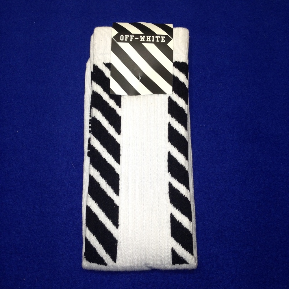2 Pair Of Off White Socks c/o Virgil Abloh - Picture 2 of 4
